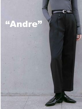 Petite Studio Andre Black Pleated Dress Pants